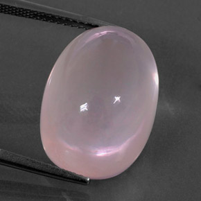 Quartz Rose Rose oval cabochon 20,3 ct d'Afrique du Sud, dimension 18,2 x 13,2mm, pierre gemme naturelle Non traité, pureté Transparent, 1 pièce Quartz Rose de couleur Rose corail, dureté Mohs de 7 convient aux bijoux de tous les jours, pierre de sagesse, Photo A
