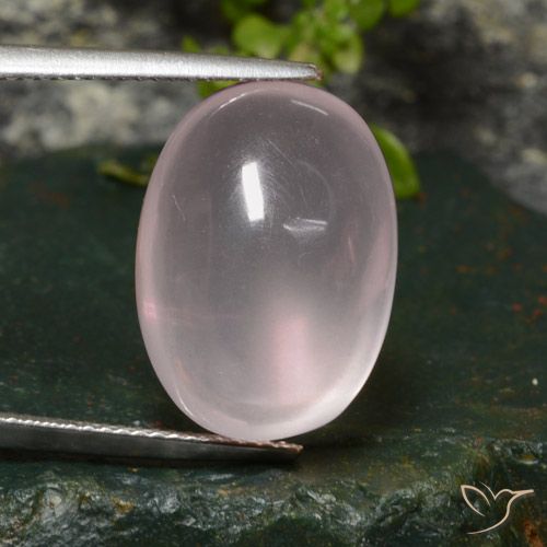 20.08ct Natural Rose Pink Rose Quartz, Oval, Transparent