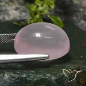 Rose Quartz Gemstone in 18 x 13 mm (calibrated) Size for Sale, Rose Quartz Stone in Rose Pink Color