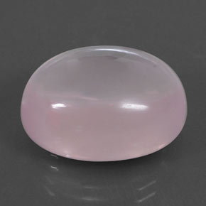 24.48 ct Pink Rose Quartz Stone, Natural Rose Quartz in Oval Cabochon Shape for Sale