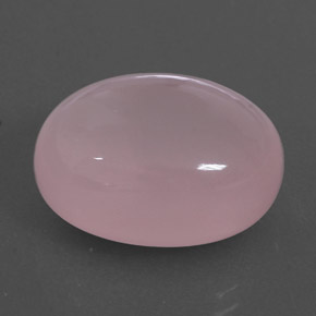 18.02 ct Pink Rose Quartz Stone, Natural Rose Quartz in Oval Cabochon Shape for Sale