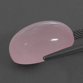 Rose Quartz Gemstone in 18 x 13 mm (calibrated) Size for Sale, Rose Quartz Stone in Medium Rose Pink Color