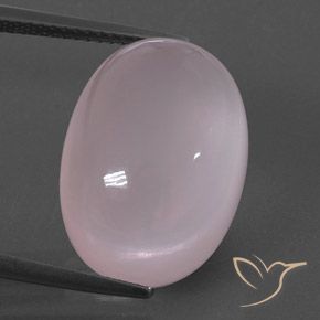 17.36ct Natural Light Rose Pink Rose Quartz, Oval, Transparent/Translucent