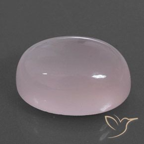 17.36 ct Pink Rose Quartz Stone, Natural Rose Quartz in Oval Cabochon Shape for Sale