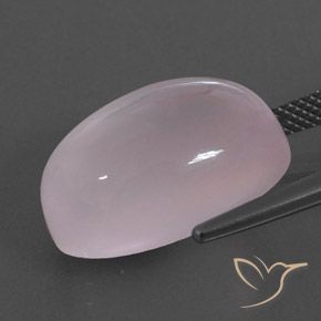 Rose Quartz Gemstone in 18 x 13 mm (calibrated) Size for Sale, Rose Quartz Stone in Light Rose Pink Color