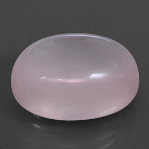 Light Pink Rose Quartz Gem - 23.6ct Oval Cabochon (ID: 328837)