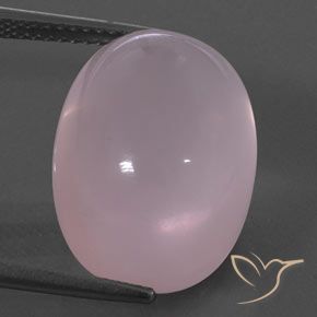 18.30ct Natural Medium Rose Pink Rose Quartz, Oval, Transparent/Translucent