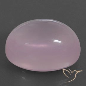 18.30 ct Pink Rose Quartz Stone, Natural Rose Quartz in Oval Cabochon Shape for Sale