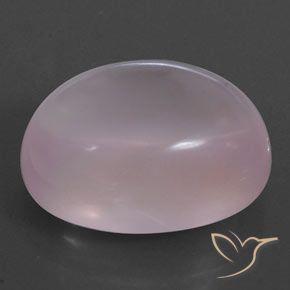 24.88 ct Pink Rose Quartz Stone, Natural Rose Quartz in Oval Cabochon Shape for Sale