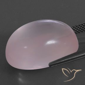 Rose Quartz Gemstone in 20 x 15 mm (calibrated) Size for Sale, Rose Quartz Stone in Light Pink  Color