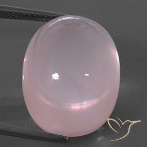 28.99ct Natural Rose Pink Rose Quartz, Oval, Transparent