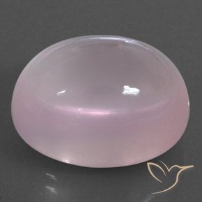 28.99 ct Pink Rose Quartz Stone, Natural Rose Quartz in Oval Cabochon Shape for Sale