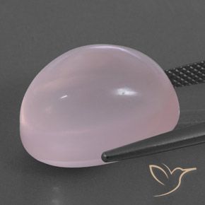 Rose Quartz Gemstone in 18 x 13 mm (calibrated) Size for Sale, Rose Quartz Stone in Bubblegum Pink Color