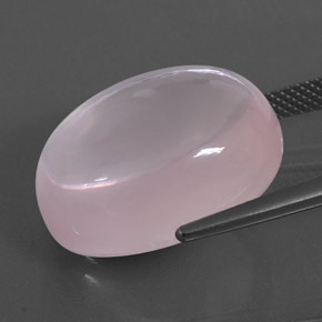 Rose Quartz Gemstone in 20 x 15 mm (calibrated) Size for Sale, Rose Quartz Stone in Light Rose Pink Color