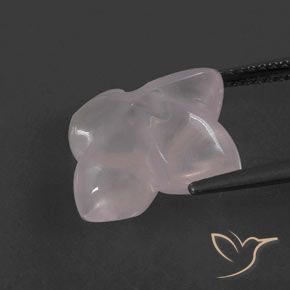 Rose Quartz Gemstone in 12.7 x 12.4 mm Size for Sale, Rose Quartz Stone in Very Light Pink Color