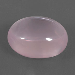 21.94 ct Pink Rose Quartz Stone, Natural Rose Quartz in Oval Cabochon Shape for Sale