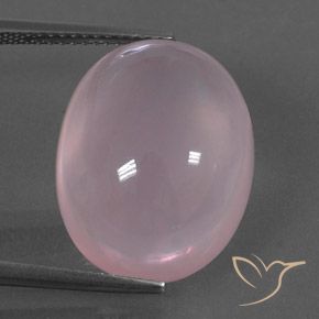 17.76ct Natural Light Pink Rose Quartz, Oval, Transparent