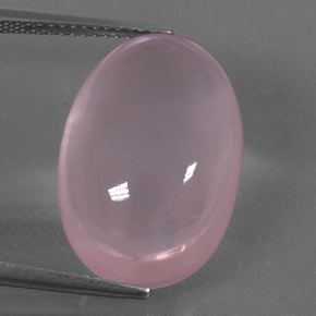 Оттенки розового Розовый Кварц Камень - 19.7ct Овал Кабошон (ID: 332916)