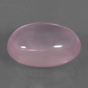 19.69 ct Pink Rose Quartz Stone, Natural Rose Quartz in Oval Cabochon Shape for Sale