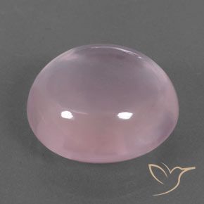 19.27 ct Pink Rose Quartz Stone, Natural Rose Quartz in Oval Cabochon Shape for Sale