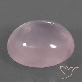 22.65 ct Pink Rose Quartz Stone, Natural Rose Quartz in Oval Cabochon Shape for Sale