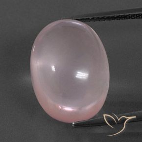 17.78ct Natural Rose Pink Rose Quartz, Oval, Transparent