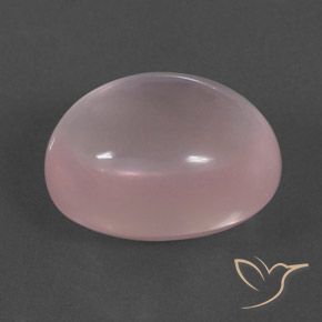 17.78 ct Pink Rose Quartz Stone, Natural Rose Quartz in Oval Cabochon Shape for Sale
