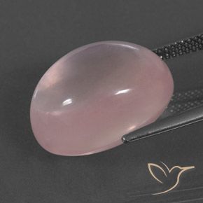 Rose Quartz Gemstone in 18 x 13 mm (calibrated) Size for Sale, Rose Quartz Stone in Rose Pink Color
