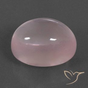 19.58 ct Pink Rose Quartz Stone, Natural Rose Quartz in Oval Cabochon Shape for Sale