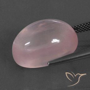 Rose Quartz Gemstone in 18 x 13 mm (calibrated) Size for Sale, Rose Quartz Stone in Coral Pink Color