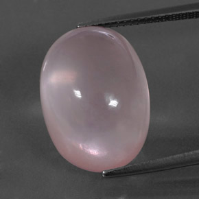 Quartz Rose Rose oval cabochon 17,73 ct d'Afrique du Sud, dimension 18,1 x 13,1mm, pierre gemme naturelle Non traité, pureté Transparent, 1 pièce Quartz Rose de couleur Rose corail, dureté Mohs de 7 convient aux bijoux de tous les jours, pierre de sagesse, Photo A