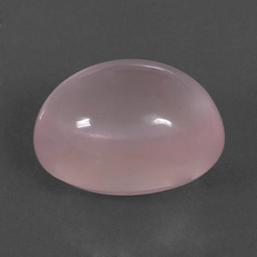 17.73 ct Pink Rose Quartz Stone, Natural Rose Quartz in Oval Cabochon Shape for Sale