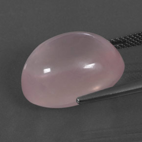 Rose Quartz Gemstone in 18 x 13 mm (calibrated) Size for Sale, Rose Quartz Stone in Light Pink Color