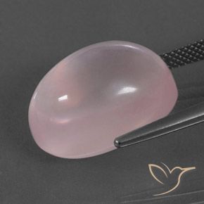 Rose Quartz Gemstone in 18 x 13 mm (calibrated) Size for Sale, Rose Quartz Stone in Light Pink Color