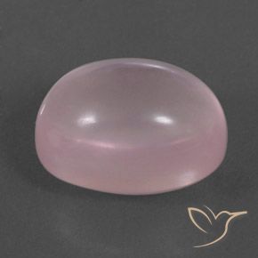 19.98 ct Pink Rose Quartz Stone, Natural Rose Quartz in Oval Cabochon Shape for Sale