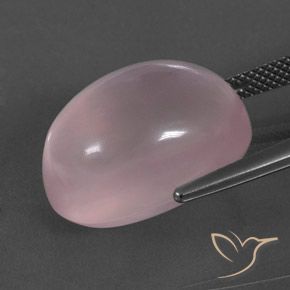 Rose Quartz Gemstone in 18 x 13 mm (calibrated) Size for Sale, Rose Quartz Stone in Coral Pink Color