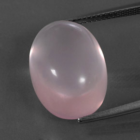 Rose Pink Rose Quartz Gem - 18.1ct Oval Cabochon (ID: 332934)
