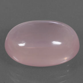 17.86 ct Pink Rose Quartz Stone, Natural Rose Quartz in Oval Cabochon Shape for Sale