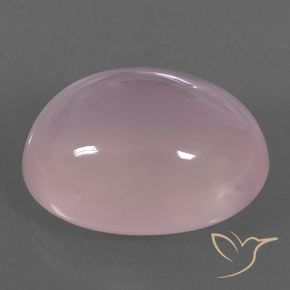 21.08 ct Pink Rose Quartz Stone, Natural Rose Quartz in Oval Cabochon Shape for Sale