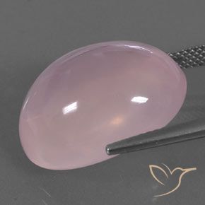 Rose Quartz Gemstone in 20.2 x 15.6 mm Size for Sale, Rose Quartz Stone in Medium Rose Pink Color
