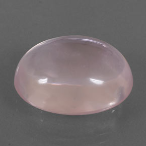 21.12 ct Pink Rose Quartz Stone, Natural Rose Quartz in Oval Cabochon Shape for Sale