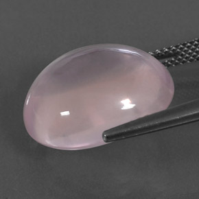 Rose Quartz Gemstone in 16.7 x 14.6 mm Size for Sale, Rose Quartz Stone in Light Rose Pink Color