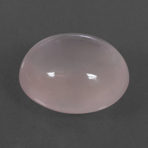 12.82 ct Pink Rose Quartz Stone, Natural Rose Quartz in Oval Cabochon Shape for Sale