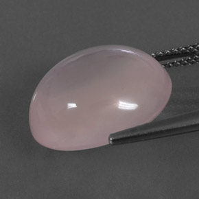 Rose Quartz Gemstone in 16.1 x 13.9 mm Size for Sale, Rose Quartz Stone in Light Rose Pink Color