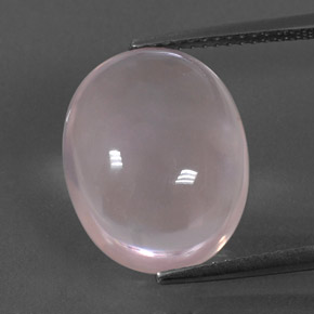9.15 ct Pink Rose Quartz Gemstone, Rose Quartz Gem in Oval Cabochon Shape for Sale.