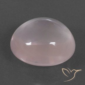 14.50 ct Pink Rose Quartz Stone, Natural Rose Quartz in Oval Cabochon Shape for Sale