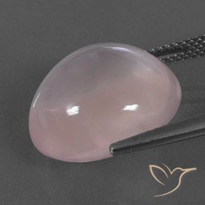 Rose Quartz Gemstone in 16.5 x 14.4 mm Size for Sale, Rose Quartz Stone in Light Rose Pink Color