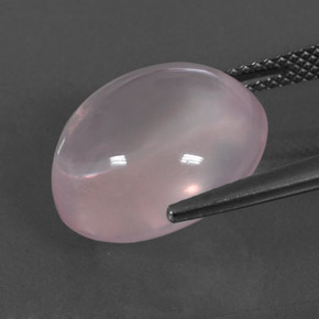 Rose Quartz Gemstone in 15.4 x 13.6 mm Size for Sale, Rose Quartz Stone in Light Rose Pink Color