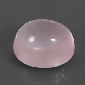 11.03 ct Pink Rose Quartz Stone, Natural Rose Quartz in Oval Cabochon Shape for Sale