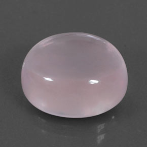 10.27 ct Pink Rose Quartz Stone, Natural Rose Quartz in Oval Cabochon Shape for Sale